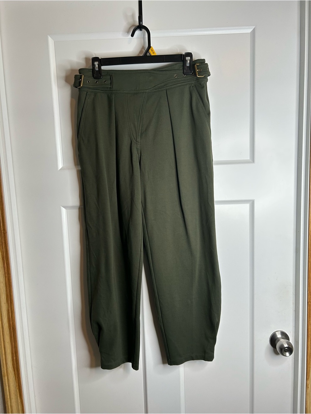 Lauren Ralph Lauren Women 6 Olive Dress Pants Side Buckles Old Money 3843